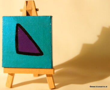 V-Trias 23.09.2011 7 x 7 cm Acryl + Plaka + Varnish auf Leinwand + Staffel