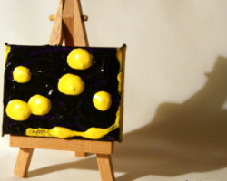 VY 09.07.2012 8 x 6 cm Acryl + Varnish auf Leinwand + Staffel