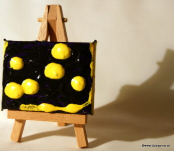 VY 09.07.2012 8 x 6 cm Acryl + Varnish auf Leinwand + Staffel