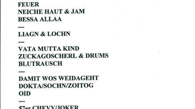 Set.List - was net wo