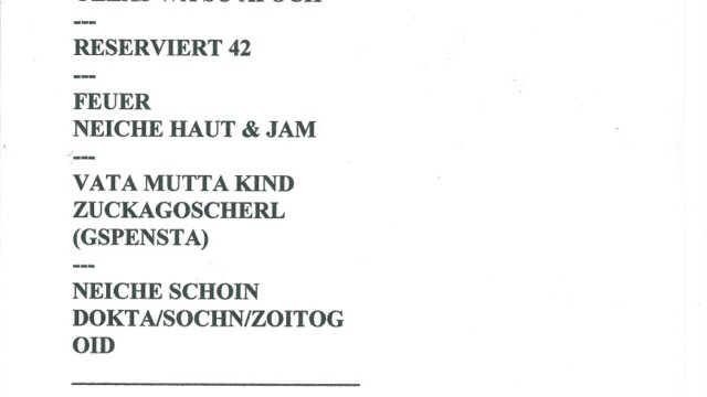 Setlist Zurndorf 04071997