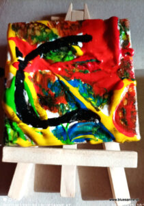 C 10.11.2025 7 x 7 cm Acryl + Varnish auf Leinwand + Staffel