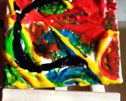 C 10.11.2025 7 x 7 cm Acryl + Varnish auf Leinwand + Staffel