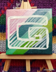 G 7x7 cm Acryl auf Leinwand 16.11.2025