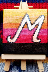 M 7x7 cm Acryl auf Leinwand + Staffel 16.11.2025