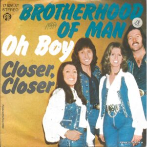Brotherhood of man Oh boy Single 1977