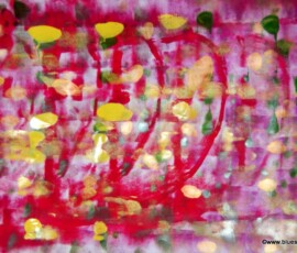 G11  Acryl + Klarlack auf Papier 63 x 44 cm