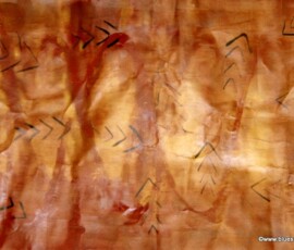 G6 Acryl + Klarlack auf Papier 63 x 44 cm