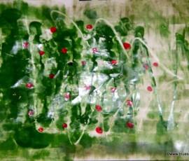 G8 Acryl + Klarlack auf Papier 63 x 44 cm