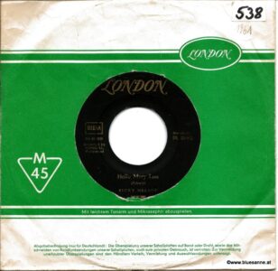 Ricky Nelson  ‎– Hello Mary Lou 1961