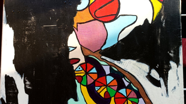 Rotation 16.12.2025-07.03.2026 40x40 cm Acryl auf Leinwand