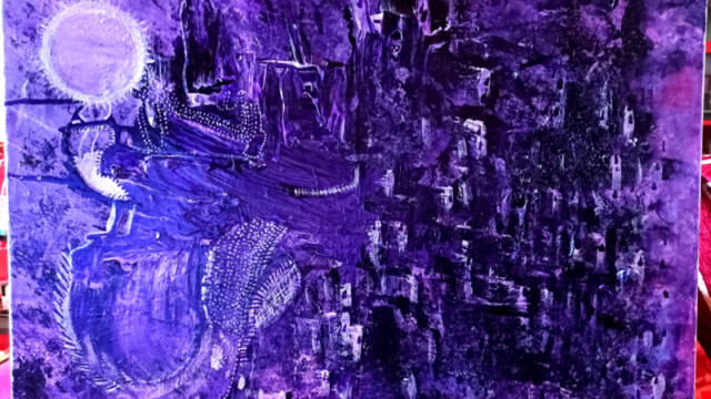 VioLila 07.12.2025-07.03.2026 70 x 50 cm Acryl auf Leinwand