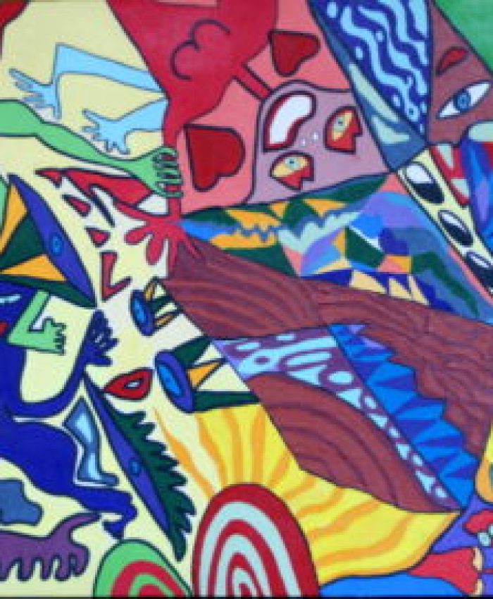 HoldMe	04.10.2012	60 x 40 cm	Acryl + Marker auf Leinen-Malpappe