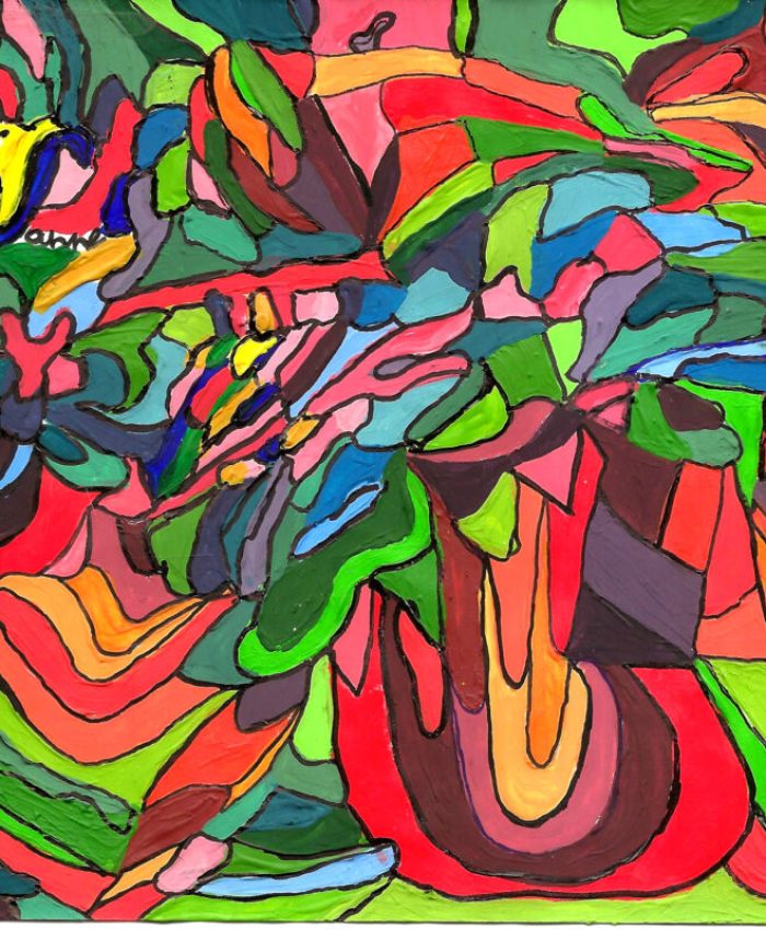 Mikropuzzle	11.08.2003-23.09.2022	19,8 x 14,8 cm	Wasserfarbe + Marker auf Papier